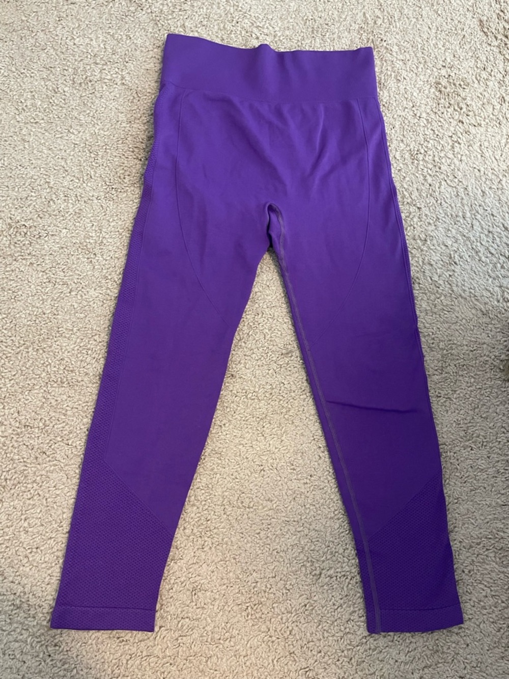 Purple High-Waist Active Leggings